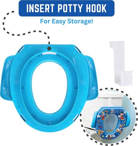 Disney Minnie Mouse 2 Pc "Happy Helpers" Essential Potty Training Set - Soft Potty Seat, Step Stool in Saudi Arabia