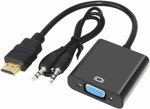 High Speed HDMI to V/GA Cord HDTV Converter with HD 1080P Male to Female Adapter for PC TV(1080P 1pcs) in Saudi Arabia