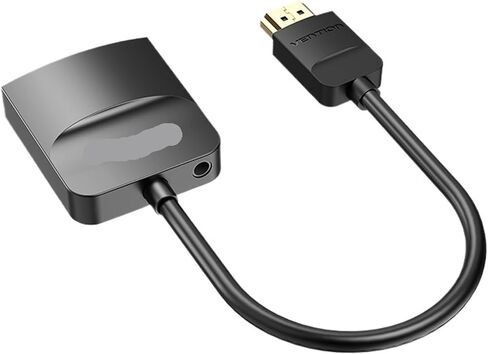 محول HDMI إلى V/GA ​​1080P HD ذكر إلى محول أنثى V/GA ​​مع كابل 3.5 Ja-ck لجهاز عرض P;S/4 PC (أسود) in Saudi Arabia