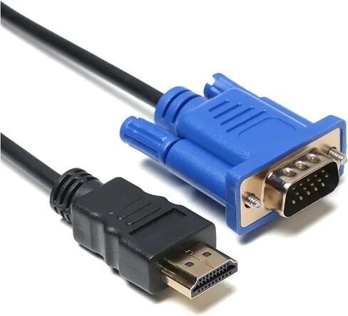 1-5 متر HDMI-متوافق مع سلك V/GA ​​ذكر إلى 1080P AV محول سلك محول للكمبيوتر HDTV (1 متر) in Saudi Arabia