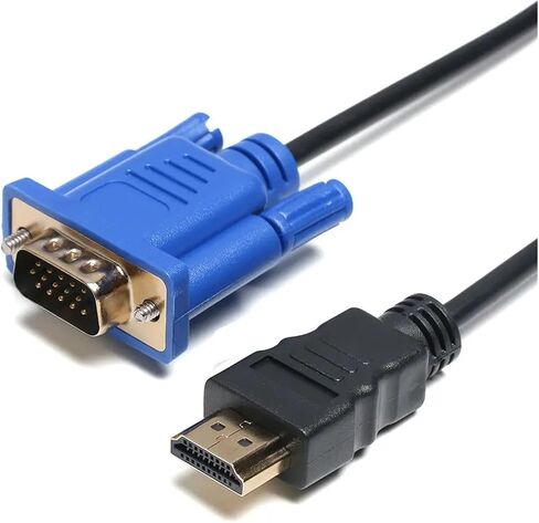 1-5 متر HDMI-متوافق مع سلك V/GA ​​ذكر إلى 1080P AV محول سلك محول للكمبيوتر HDTV (1 متر) in Saudi Arabia