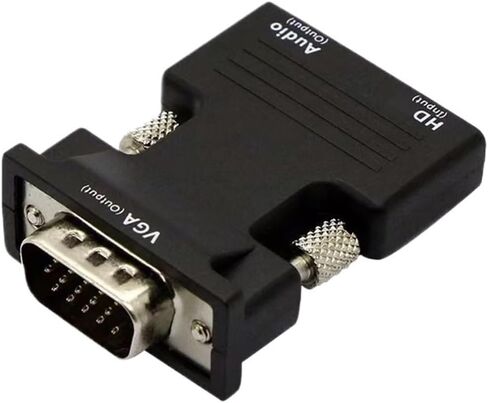 HDMI-متوافق أنثى إلى V/GA ​​ذكر محول 3.5 مللي متر سلك محول 1080P FHD إخراج الفيديو للكمبيوتر TV M>oni>tor العارض in Saudi Arabia