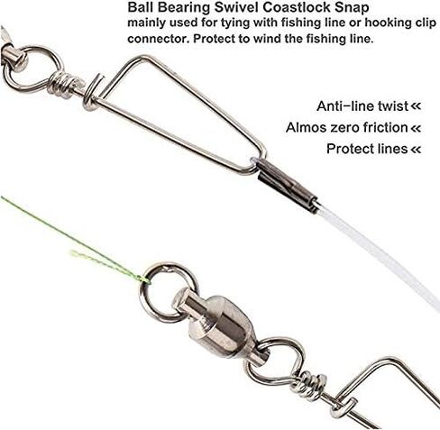 محمل كروي لصيد السمك عالي القوة مزود بحلقة ملحومة بمشبك ساحلي ومعيار المياه المالحة عالي القوة 100% من النحاس والفولاذ المقاوم للصدأ in Kuwait