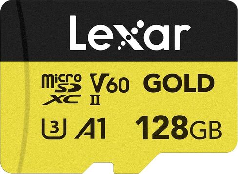 Lexar 128GB 2000x SDXC & 128GB Gold Micro SDXC UHS-II Memory Cards in Saudi Arabia