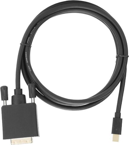 كابل SUNGOOYUE Mini DisplayPort إلى DVI، غطاء ABS أسود، دعم دقة 4K 1080P، موصل مطلي بالذهب مع رقائق منسوجة، متوافق مع أجهزة الكمبيوتر والشاشات (1.8 متر) in Saudi Arabia