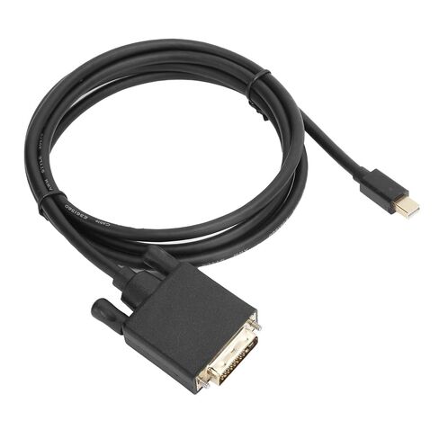 كابل SUNGOOYUE Mini DisplayPort إلى DVI، غطاء ABS أسود، دعم دقة 4K 1080P، موصل مطلي بالذهب مع رقائق منسوجة، متوافق مع أجهزة الكمبيوتر والشاشات (1.8 متر) in Kuwait