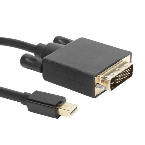 كابل SUNGOOYUE Mini DisplayPort إلى DVI، غطاء ABS أسود، دعم دقة 4K 1080P، موصل مطلي بالذهب مع رقائق منسوجة، متوافق مع أجهزة الكمبيوتر والشاشات (1.8 متر) in Kuwait