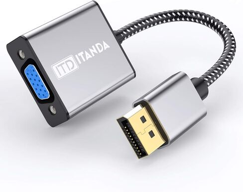 Rosewill osewill DisplayPort to DVI Video Adapter Dongle | Portable Converter for PC Computers, Laptops, Monitors, Projectors, TVs in Kuwait