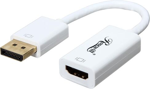 Rosewill osewill DisplayPort إلى DVI Video Converter Dongle | محول محمول لأجهزة الكمبيوتر الشخصية وأجهزة الكمبيوتر المحمولة والشاشات وأجهزة العرض وأجهزة التلفزيون in Kuwait