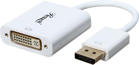 Rosewill osewill DisplayPort إلى DVI Video Converter Dongle | محول محمول لأجهزة الكمبيوتر الشخصية وأجهزة الكمبيوتر المحمولة والشاشات وأجهزة العرض وأجهزة التلفزيون in Kuwait