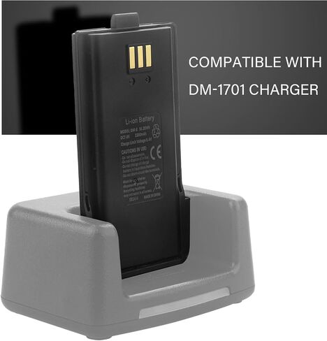 BaoFeng dm-1801 Original Battery,7.4V 2200mAh BF-H6 Replacement Battery for DM-1801 DR-1801 GA-510 GD-77 GD-77S GA-510 Two Way Radio，DM-8 Li-ion (2 Pack+Back Clip) in Saudi Arabia