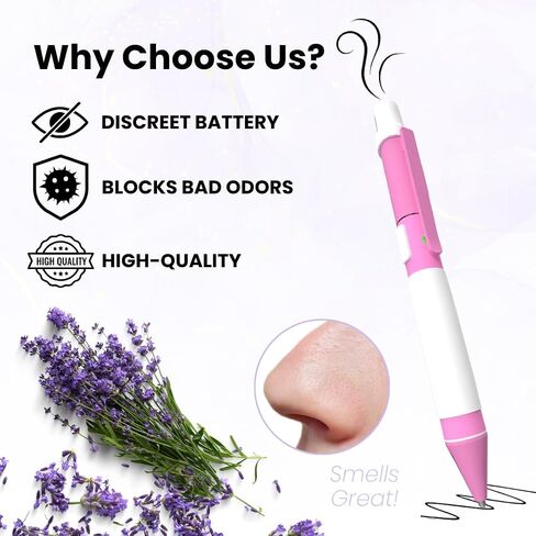 Aromatherapy Writing Pen Battery with Real Ink Tip and Hidden Diffuser Port, Soft Touch Ballpoint for Note Taking, Signature, and On-The-Go Relaxation, Rechargeable Wellness Gift for Office or Travel in Saudi Arabia