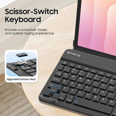 FINTIE Keyboard Case for Samsung Galaxy Tab S11 5G 11 Inch 2025 Model (SM-X730/X736B), Slim Lightweight Stand Cover with Magnetically Detachable Wireless Bluetooth Keyboard, Black in Saudi Arabia