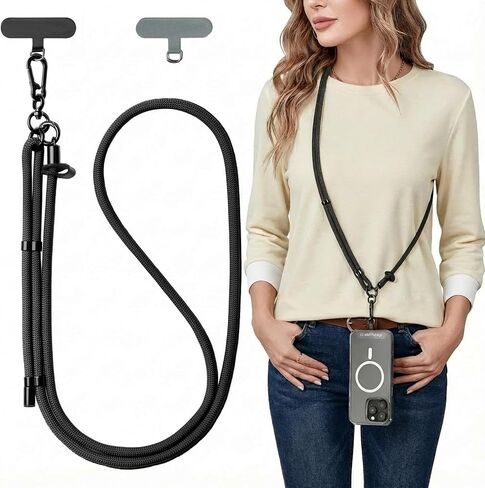 Phone Lanyard,Neck&Crossbody Strap,Anti-Theft Enhanced for iPhone/Android,Upgraded Fast-Fix Design,Travel & Everyday Use in Saudi Arabia