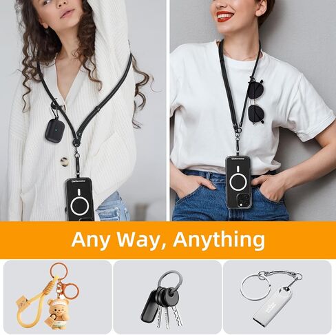 Phone Lanyard,Neck&Crossbody Strap,Anti-Theft Enhanced for iPhone/Android,Upgraded Fast-Fix Design,Travel & Everyday Use in Saudi Arabia