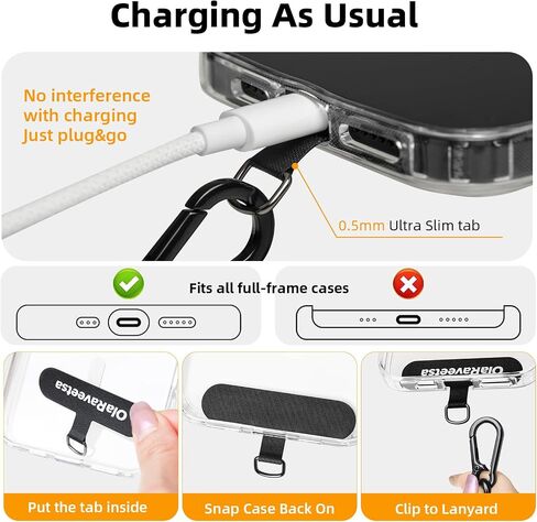 Phone Lanyard,Neck&Crossbody Strap,Anti-Theft Enhanced for iPhone/Android,Upgraded Fast-Fix Design,Travel & Everyday Use in Saudi Arabia