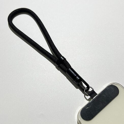 [Universal 360° Rotating Phone Holder] Adjustable Nylon Lanyard & Wrist Strap, 360° Rotating Clip, Anti-Theft Mobile Phone Holder, Universal Compatibility, with Easy Carry for Men and Women Black in Saudi Arabia