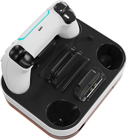 Generic Charging Station for PS5 Portal Game Console/Controller, Replacement Controller Charger Station with RGB Lights Charging Base Gamepad Charger in Saudi Arabia