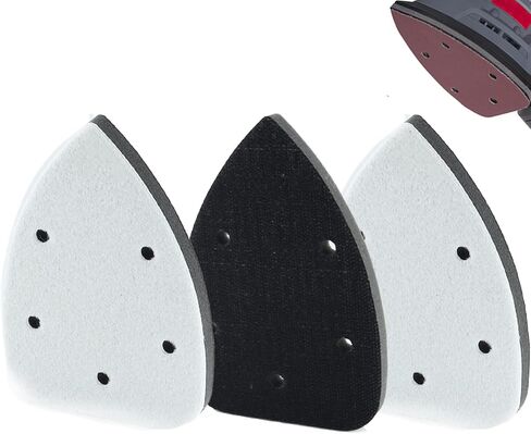 25PCS Mouse Sander Sandpaper with 2pcs Foam Sanding Pads for Mouse Sander 140mm*90mm 5 Holes Mouse Detail Sander Sandpaper 40-240 Grits in Saudi Arabia