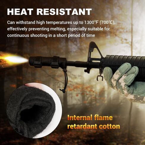 AIRSSON 6 Inch Supressor Cover with Flame Resistant Inner Lining, 1300℉ Heat Resistant in Saudi Arabia