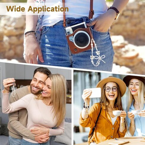 OMISTAR 10 PCS Phone Charms Strap, Camera Charm Strap Butterfly Bow and Flower Beaded Wrist Straps, Pearl Bracelet Lanyard Keychain, Fairy Style Wristlet for Phone, Camera, Backpack, Bag in Saudi Arabia