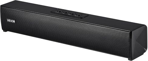 VEVOR Sound Bar للتلفزيون الذكي، 2.1 قناة، مكبرات صوت تلفزيون مدمجة مقاس 35 بوصة مع مضخم صوت مدمج لجهاز العرض، اتصال Bluetooth AUX، إعداد سهل، نظام صوت محيطي 120 وات للصوت المنزلي in Saudi Arabia