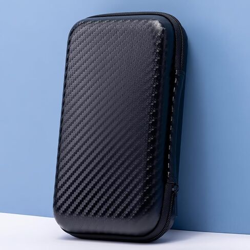 Hard Drive Case, Portable Organizer for External Hard Drive, Cable, Charger – Hard Protective Case for Travel(Black in Saudi Arabia