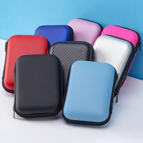 Hard Drive Case, Portable Organizer for External Hard Drive, Cable, Charger – Hard Protective Case for Travel(Black in Saudi Arabia