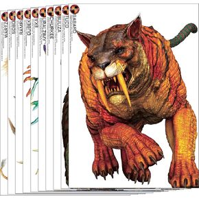SHERMAN'S GALLERIES Pack 4: Fantasy Hunting Edition - 20"×28" - 10 Paper Shooting Targets, Assorted Characters - USA Brand, Made in Japan in Saudi Arabia