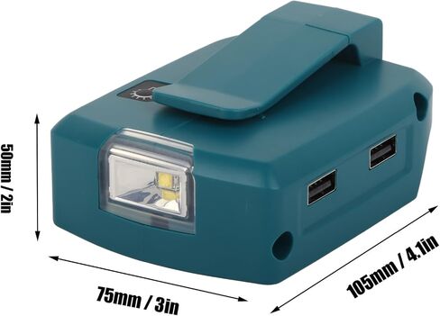 LED Light Battery Adapter, Portable 12V DC Output for Construction Site, Camping, IP65 Protection Level (#1) in Saudi Arabia