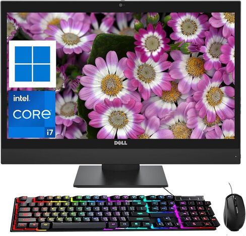 Dell All-in-One i7 Desktop Computer 7450 Win11 Desktop 7450 AIO, 23.8in FHD(1920x1080), i7-7th Processor, 16GB RAM, 512GB SSD (Renewed) in Saudi Arabia