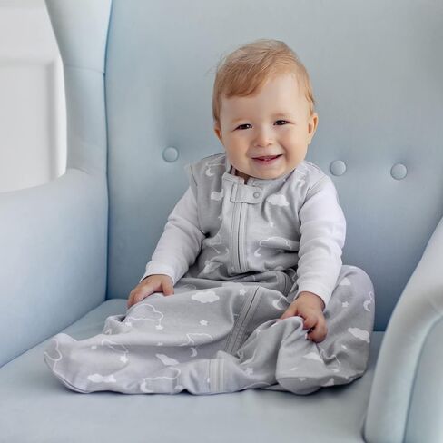 Mama Cheetah Toddler Sleep Sack with Feet 4T - 5T, 2.5 TOG Organic Cotton Baby Sleeping Bag with Legs, Baby Wearable Blankets for Walkers w/ 2-Way Zipper, Sleep Sack for Girls & Boys, Early Walker in Saudi Arabia