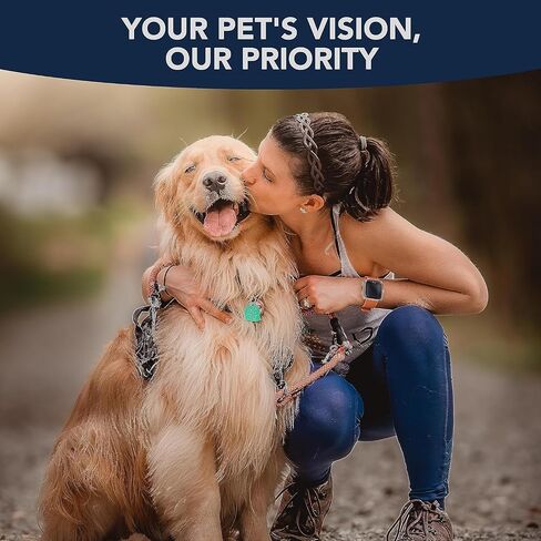 NOVEHA Pet Gel Drops للعين مع 0.3% من الهيالورونيك اللزج | محلول العين للعيون شديدة الجفاف - ترطيب طويل الأمد، يقلل من الإزعاج والتورم والجفاف - مرطب العين للكلاب والقطط (2 × 10 مل) in Kuwait
