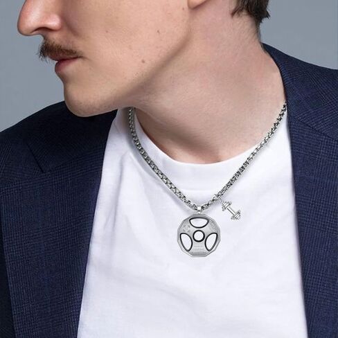 925 Sterling Silver Lineman Necklace for Men ، هدايا Lineman الفريدة ، المجوهرات الكهربائية ، قلادة قلادة الإيمان ، إكسسوارات باردة للرجال in Saudi Arabia