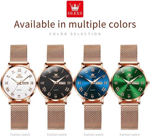 OLEVS Inexpensive Watches Women Analog Quartz Business Watch Stainless Steel Classic Waterproof Watches Unique Calendar Date Window Wrist Watch in Saudi Arabia