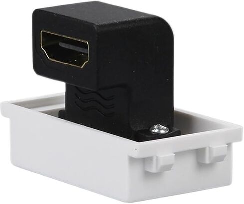 مقبس مقبس HDMI2.0 على شكل حرف L منحني متوافق مع HDMI أنثى (HDMI مستقيم) in Saudi Arabia