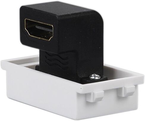 مقبس مقبس HDMI2.0 على شكل حرف L منحني متوافق مع HDMI أنثى (HDMI مستقيم) in Saudi Arabia