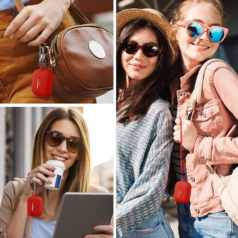 حافظة Lerobo لـ AirPods Pro 3 مع مجموعة أدوات تنظيف، غطاء سيليكون ناعم صديق للبشرة متوافق مع Apple AirPods Pro 3rd Generation 2025 حافظة مع سلسلة مفاتيح وحبل للنساء والرجال، LED مرئية، أحمر in Kuwait