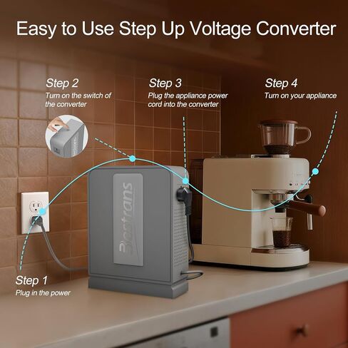 Step-Up Transformer110V to 220V,Heavy Duty 110v to 220v Converter,High Power 3000W Power Transformerwith 2 Outlets for 220V Asian/European Appliances, U.S. Use, Light Grey in Saudi Arabia