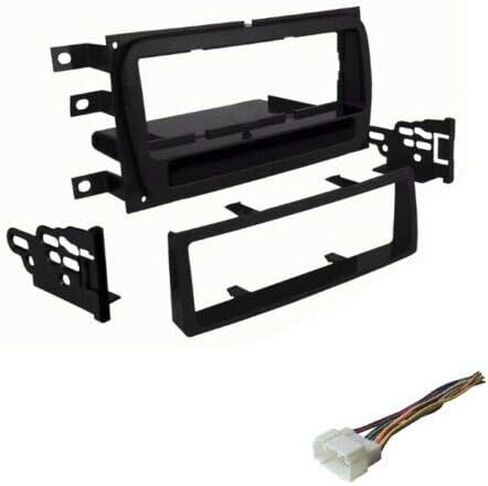 Car Stereo Dash Mount Kit and Wire Harness Combo to Install a Single Din Size Aftermarket Radio for 2005 2006 2007 Suzuki Aerio in Saudi Arabia