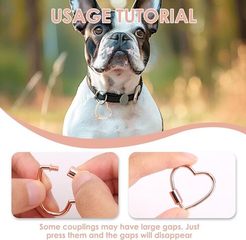 8 Pcs Multi-Color Heart Shaped Carabiner Lock Keychain Clips, Lightweight Anodized Aluminum Heart Carabiner with Secure Screw Lock for Keys, DIY Jewelry, Camping, Hiking in Kuwait