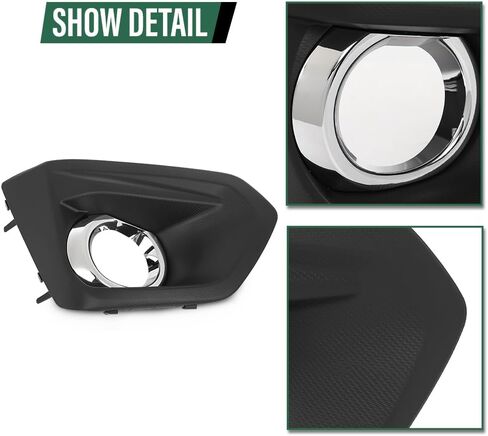 LQI Front Fog Light Cover Lamp Bezel Passenger Right Side w/Hole Compatible with Subaru Impreza 2012-2014 57731FJ000 Black in Saudi Arabia