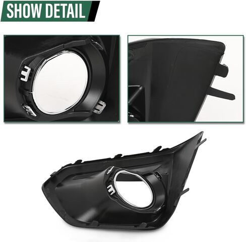 LQI Front Fog Light Cover Lamp Bezel Passenger Right Side w/Hole Compatible with Subaru Impreza 2012-2014 57731FJ000 Black in Saudi Arabia