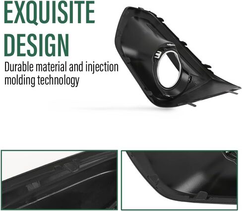 LQI Front Fog Light Cover Lamp Bezel Passenger Right Side w/Hole Compatible with Subaru Impreza 2012-2014 57731FJ000 Black in Saudi Arabia