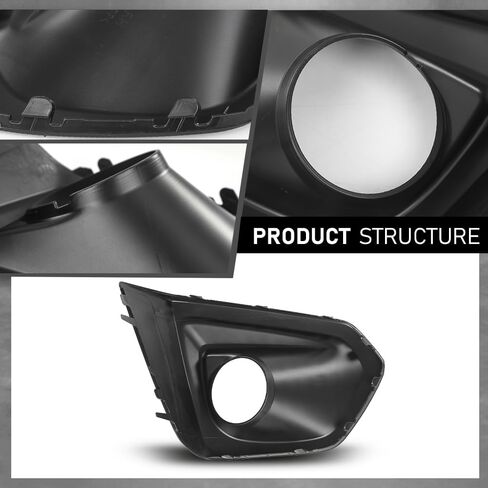 LQI FOG FOG LIGHT LAMP LAMP LAMPERANGER MASEDER الجانب الأيمن مع ثقب متوافق مع سوبارو إمبريزا 2012-2014 57731FJ000 أسود in Kuwait