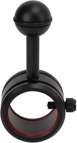Tbest Diving Ball Head Anodized Aluminum Alloy Flashlight Accessory Durable Lightweight Adjustable Joint Arm for Scuba Underwater Exploration Black in Saudi Arabia