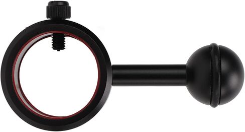 Tbest Diving Ball Head Anodized Aluminum Alloy Flashlight Accessory Durable Lightweight Adjustable Joint Arm for Scuba Underwater Exploration Black in Saudi Arabia