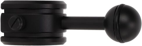 Tbest Diving Ball Head Anodized Aluminum Alloy Flashlight Accessory Durable Lightweight Adjustable Joint Arm for Scuba Underwater Exploration Black in Saudi Arabia