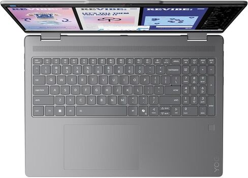 Lenovo Yoga 7 2 في 1 كمبيوتر محمول / 16 بوصة 1920x1200 لمس / 8 نوى Intel Ultra 5 226V Intel Arc Graphics 130V / 16GB LPDDR5 512GB NVMe SSD/Backlit KB FPR Thunderbolt 4 IR Camera Wi-Fi 7 / Win11 Home in Saudi Arabia