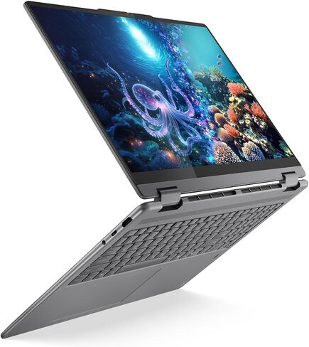 Lenovo Yoga 7 2 في 1 كمبيوتر محمول / 16 بوصة 1920x1200 لمس / 8 نوى Intel Ultra 5 226V Intel Arc Graphics 130V / 16GB LPDDR5 512GB NVMe SSD/Backlit KB FPR Thunderbolt 4 IR Camera Wi-Fi 7 / Win11 Home in Saudi Arabia